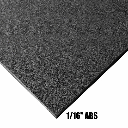 1/16" ABS Black Plastic Sheet Textured 1 Side Vacuum Forming Choose Your Size